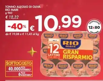 Bennet Rio mare - tonno all'olio di oliva offerta