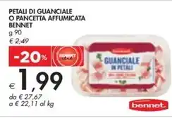 Bennet - petali di guanciale o pancetta affumicata