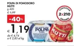 Bennet Mutti - polpa di pomodoro offerta