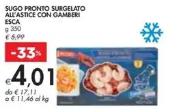 Bennet Esca - sugo pronto surgelato all'astice con gamberi offerta