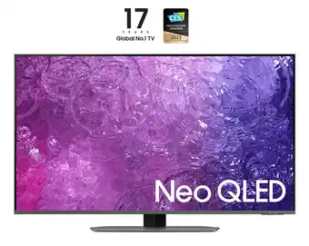 Samsung - series 9 tv qe43qn90catxzt neo qled 4k, smart tv 43 processore neural quantum 4k, dolby atmos e ots lite, carbon si