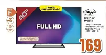 Expert Digiquest - tv led 40 tv00054 offerta