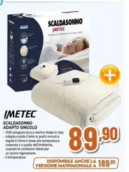 Expert Imetec - scaldasonno adapto singolo offerta