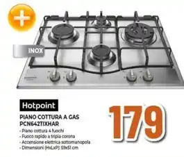 Expert Hotpoint - piano cottura a gas pcn642tixhar offerta