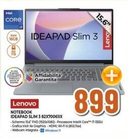 Expert Lenovo - notebook ideapad slim 3 82x700611x offerta