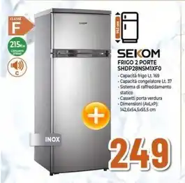 Expert Sekom - frigo 2 porte shdp28nsmixfo offerta