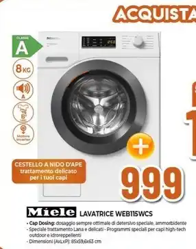 Expert Miele - lavatrice web115wcs offerta