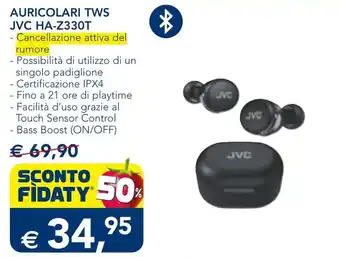 Esselunga AURICOLARI TWS JVC HA-Z330T offerta