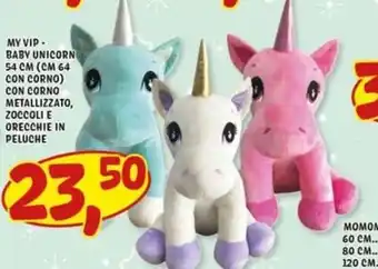 Risparmio Casa Ods - my vip baby unicorn con corno metallizzato, zoccoli e orecchie in peluche offerta