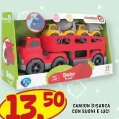 Risparmio Casa Globo - camion bisarca con suoni e luci offerta