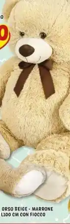 Risparmio Casa Orso beige cfiocco offerta