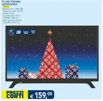 Esselunga TV LED TOSHIBA 32WV2363DA offerta
