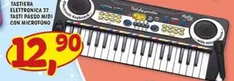 Tastiera elettronica 37 tasti passo midi con microfono