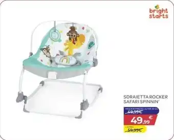 Bimbo Store Bright starts - sdraietta rocker safari spinnin' offerta