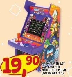 Risparmio Casa Nano player 4.5 data east hits collectible retro (208 games in 1) offerta