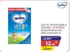 Bimbo Store Mellin - latte in polvere 3 1200 gr offerta