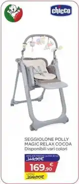 Chicco - seggiolone polly magic relax cocoa