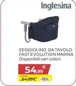 Bimbo Store Inglesina - seggiolino da tavolo fast evolution marina offerta