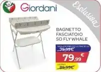 Bimbo Store Giordani - bagnetto fasciatoio so fly whale offerta