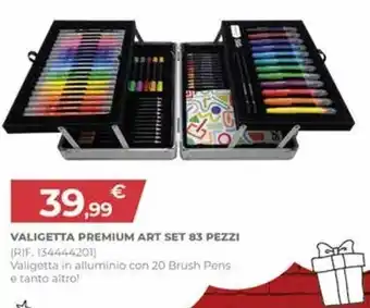 Crea mania - valigetta premium art set 83 pezzi