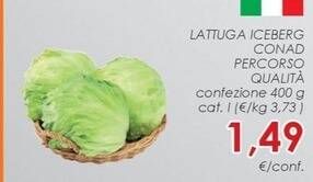 Conad City Conad - lattuga iceberg percorso qualità offerta