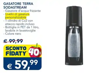 Esselunga GASATORE TERRA SODASTREAM offerta