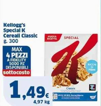 Il Punto Sigma Kellogg's Special K Cereali Classic g. 300 offerta