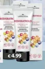 Tigotà La bioteca italiana - crema viso giorno/notte resveratrolo offerta