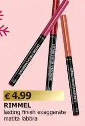 Tigotà Rimmel - asting finish exaggerate matita labbra offerta