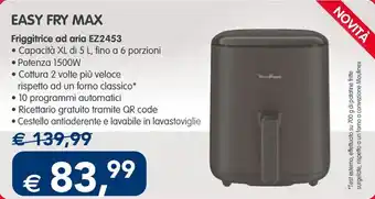 Esselunga EASY FRY MAX Friggitrice ad aria EZ2453 offerta