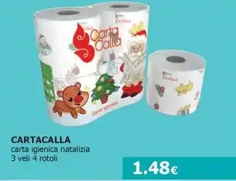 Tigotà Cartacalla - carta igienica natalizia offerta