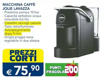 Esselunga MACCHINA CAFFÈ JOLIE LAVAZZA offerta