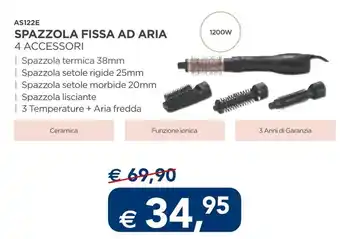 Esselunga AS122E SPAZZOLA FISSA AD ARIA 4 ACCESSORI offerta