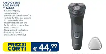 Esselunga RASOIO SERIE 1.000 PHILIPS S1141/00 offerta