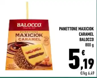 Conad PANETTONE MAXICIOK CARAMEL BALOCCO 800 g offerta