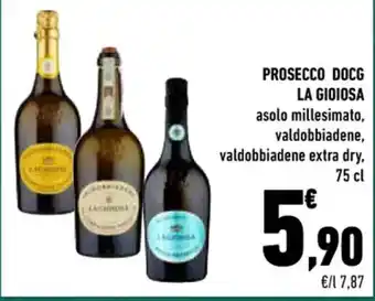 Conad PROSECCO DOCG LA GIOIOSA 75 cl offerta