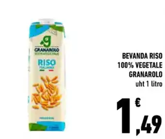 Conad BEVANDA RISO 100% VEGETALE GRANAROLO uht 1 litro offerta