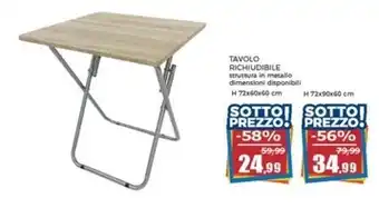 Happy Casa Tavolo richiudibile offerta