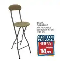 Happy Casa Sedia sgabello richiudibile offerta