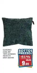 Happy Casa Cuscino con zip offerta