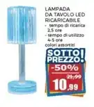 Lampada da tavolo led ricaricabile