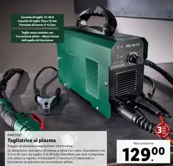Lidl Parkside - tagliatrice al plasma offerta