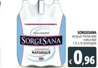 Deco Supermercati Sorgesana Acqua Minerale Naturale offerta