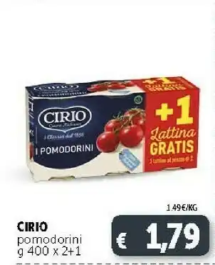 Deco Supermercati Cirio I Pelati 400 G(ml) offerta