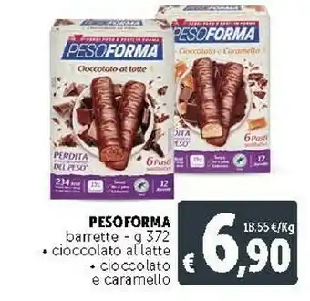 Deco Supermercati Pesoforma Barrette Cioccolato Al Latte offerta