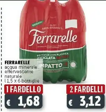 Deco Supermercati Ferrarelle Ferrarelle - Acqua Minerale Effervescente Naturale 1500 g(ml) offerta