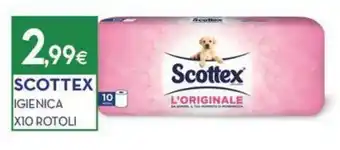 Proshop SCOTTEX IGIENICA X10 ROTOLI offerta