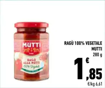 Conad RAGÙ 100% VEGETALE MUTTI 280 g offerta