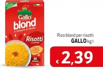 Riso blond per risotti GALLO kg 1