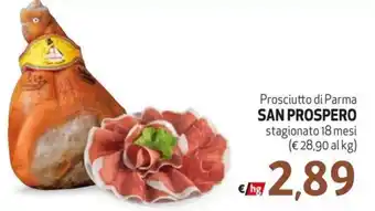 Prosciutto di Parma SAN PROSPERO stagionato 18 mesi